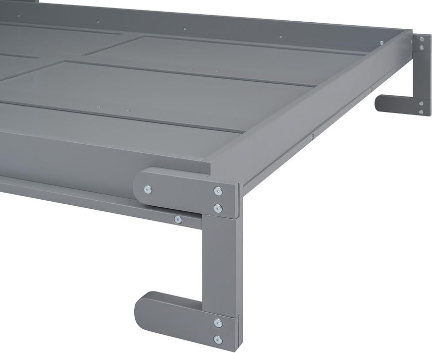 Gray Queen Murphy Bed With PremiumSolidWood Finish