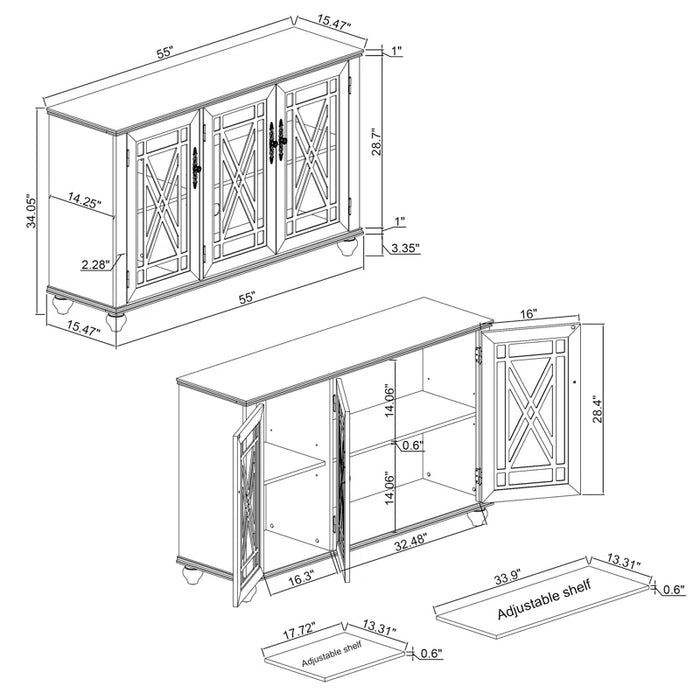Anadia 3 - Door Accent Cabinet