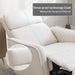 Beige Power Recliner with USB, Glider Rocker