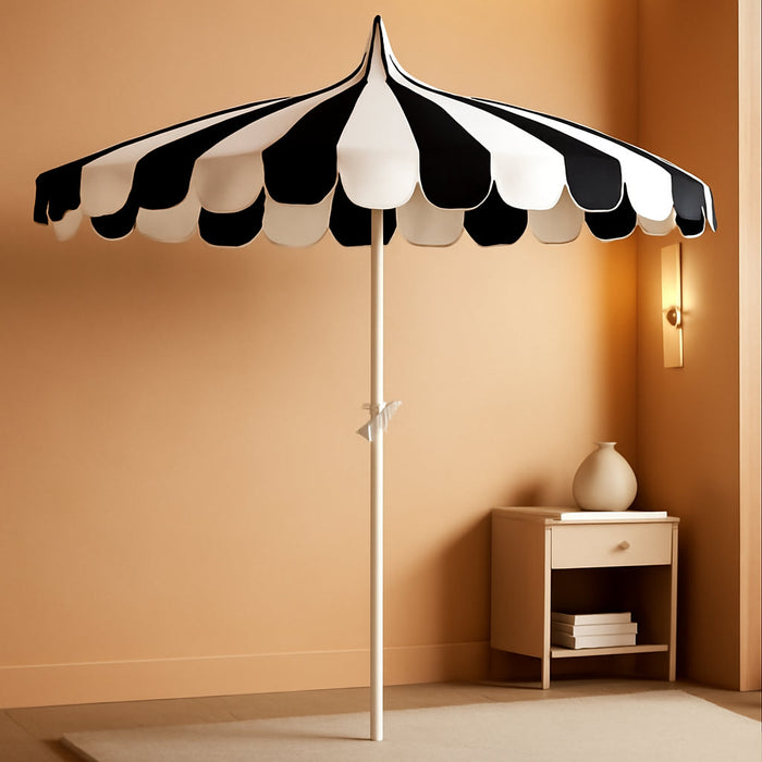 8Ft Patio Pagoda Umbrella, UV Protect Pool Umbrellas with Heavy Duty Pole, Outdoor Market Umbrella for Holiday Garden Backyard
