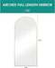 Full Length Mirror, 71''X30'' Floor Mirror with Stand, Arched Wall Mounted Mirror, Large Full Body Mirror with Aluminum Frame Hanging or Leaning for Bedroom, Living Room, Cloakroom (Gold)