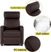 Recliner Chair for Living Room Recliner Sofa Wingback Chair Home Theater Seating Single Sofa Arm Chair Accent Chair Modern Reclining Chair Easy Lounge