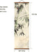 Chinese Freehand Bamboo Forest Artwork, Pine Cranes Wall Art Scroll Paintings, Set of 4, Black Walnut
