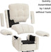 Upgraded 2024 New Power Recliner Chair for Adults, Adjustable Electric Chair Power Reclining Sofa, USB Port, Ultra-Comfy Corduroy Recliner for Living Room, Tool-Less Assembly Single Sofa White