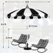 8Ft Patio Pagoda Umbrella, UV Protect Pool Umbrellas with Heavy Duty Pole, Outdoor Market Umbrella for Holiday Garden Backyard