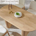 SixtyThreeInch Oval Dining Table Natural Oak Pedestal