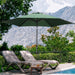 9FT Patio Umbrellas with Push Button Tilt and Crank, Green