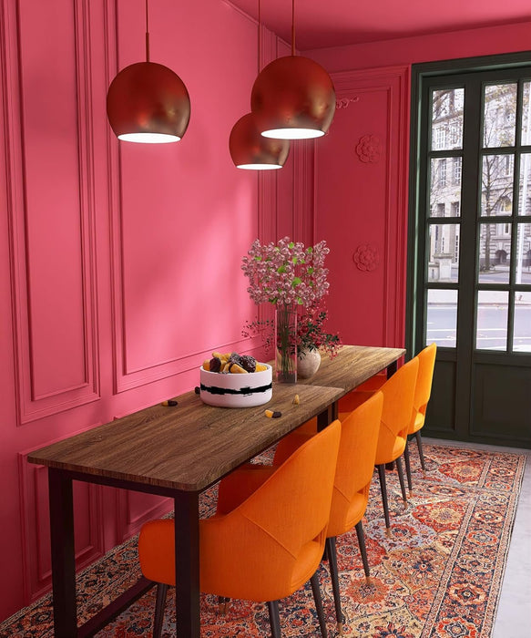 51'' Home Office Desk Modern Computer Desk 51.2X 23.6X29.5 Inches PC Table with Thicken Frame Industrial Style Sturdy Metal Frame Furniture for Writing Gaming Rustic Brown+Black - ShipItFurniture