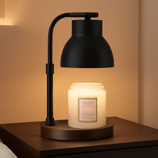 Dimmable Candle Warmer Lamp Adjustable Height Electric Wax Melt Warmer for Jar Scented Candles Suitable for Home Office Decor Birthday Gifts for Women Mom Grandma（With 2 Bulbs）