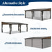 12' X 20' Outdoor Polycarbonate Lean to Gazebo - Wall-Mounted Aluminum Frame Gazebo with Slope Hardtop, Patio Heavy-Duty Lean to Pergola with Netting & Curtains for Garden, Backyard, Deck