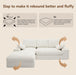 98.4Inch Cloud Modular Sectional Sofa Beige Chaise