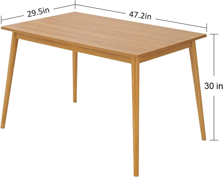 Farmhouse Small Dining Table for 2-6 Easy Assembly