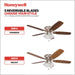 Ceiling Fans Glen Alden, 52 Inch Classic Flush Mount Indoor LED Ceiling Fan with Light, Pull Chain, Quick-2-Hang Dual Finish Blades, Reversible Motor - 50182 (Brushed Nickel)