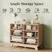 6 Drawer Dresser for Bedroom, Fluted 39.4" Wide Chest of Drawers