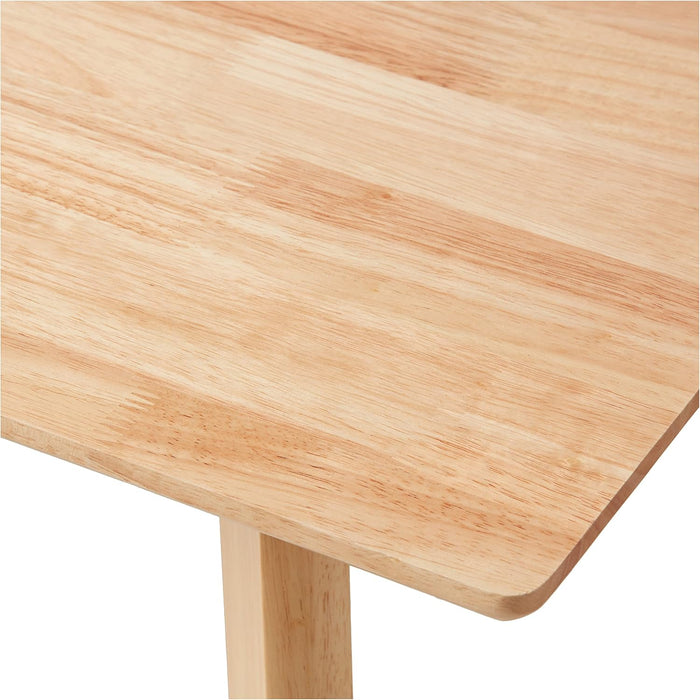 FSC Certified Solid Wood Kitchen Rectangular Dining Table, Easy to Assemble, 29.5"D X 47.2"W X 29.5"H, Natural Wood