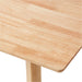 FSC Certified Solid Wood Kitchen Rectangular Dining Table, Easy to Assemble, 29.5"D X 47.2"W X 29.5"H, Natural Wood