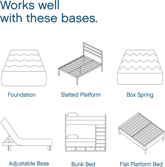 Chill 14 Inch Medium Firm Memory Foam Mattress Queen Size, with 2 Bonus Coolgel Memory Foam Bed Pillows, 14" with Pressure Relief, Certipur-Us Certified, Cooling Queen Mattress in a Box