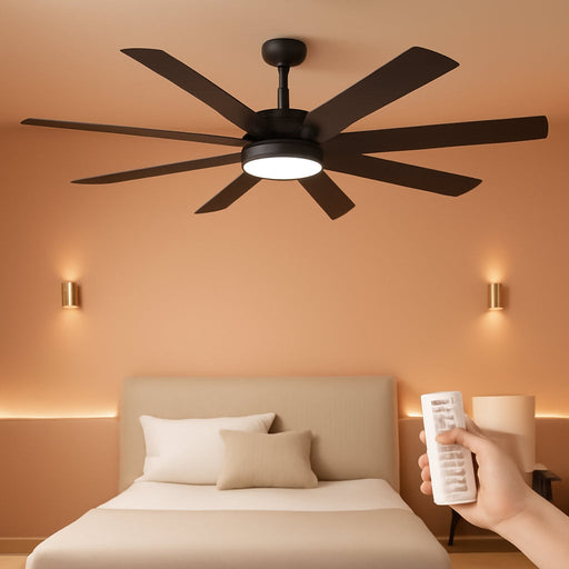 Precision Engineered Energy Efficient Black Ceiling Fan
