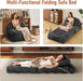 Dark Gray Folding Sofa Bed With ErgonomicBackSupport