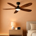 52Inch EnergySaving SolidWood Ceiling Fan Remote Lights