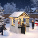 Outdoor Weatherproof Wooden Playhouse White Kitchen