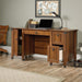 Carson Forge Rustic Vintage Computer Desk with Drawers Storage, in Washington Cherry Finish