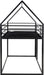 Full Over Full Metal Bed CharcoalPowderCoatedFinish Roof