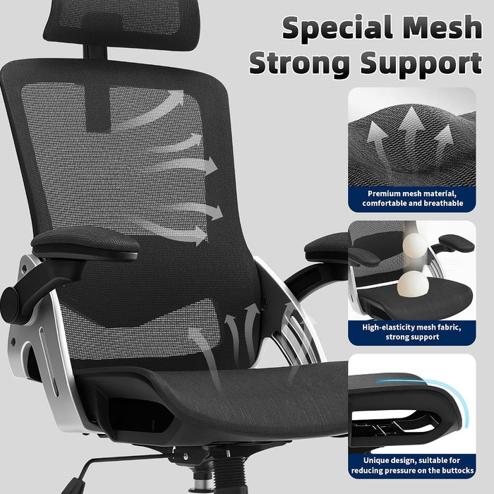 Office Chair Mesh Desk Chair with 3D Armrests Computer Chair