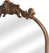 Antique Mirror,Gold Traditional Vintage Ornate Baroque Arched Brass Wall Mounted Mirrors for Entryway/Fireplace/Living Room/Hallway/Bathroom 19"X27"