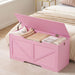 Rose Pink 39.4Inches PremiumStorage Bench Toy Chest