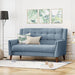 Blue Mid-Century Modern Loveseat: Stylish and Comfortable