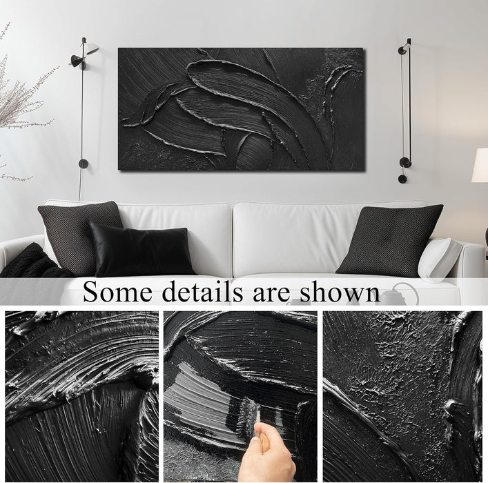 Hand Painted Oil Paintings on Canvas Abstract Painting Wall Art for Bedroom 3D Textured Wall Decor for Living Room 20 X 40 Inch