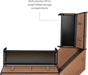 Black and Pecan Breakfast Dining Set Ardmore Nook