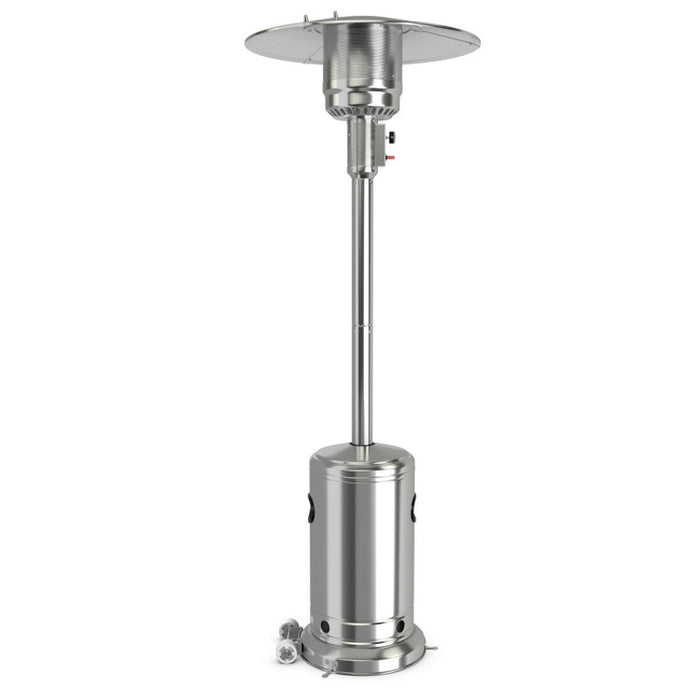 50000 BTU Stainless Steel Propane Patio Heater with Trip over Protection