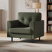 Sage Green Upholstered Contemporary Armchair 38 Inch
