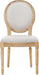 Phinnaeus Polyester Beige Fabric Dining Chair (Set of 2), 2-Pcs Set