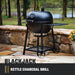Blackjack 21.5 In. Heavy-Duty Kettle Charcoal Grill with 382 Sq. In. Cooking Area, Black