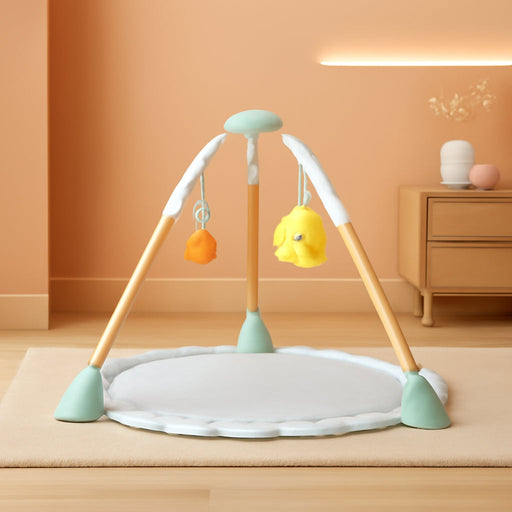 Tummy-To-Toes 6-In-1 Milestone Center, Play Gym, Foldable Mat, Music and Nature Sounds, Lights, Activity Jumper, Table, Playhouse, for Ages 0-48 Months