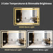 40X30 LED Bathroom Mirror, Shatterproof Mirror with Light