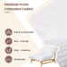 Oversized Chaise Lounge Chair Indoor, Modern 47.24" Plush Corduroy Deep Seat Reading Accent Chair, Comfy Giant Bean Bag Chairs for Adults, Single Sleeper Sofa Chairs for Living Room Bedroom, Beige
