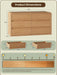 Modern 54" Wide 6 Drawers Dresser with Curved Profile Design,Oak