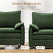 Green 108 Inch DeluxePlus CloudSleeper Sectional Sofa