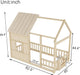 Luxurious Cottage PlatformBed TwinSize With Bookshelf LED
