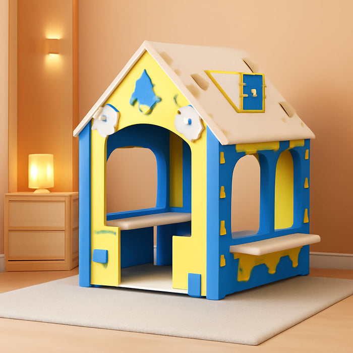 Kids Playhouse with EVA Material: Indoor Playhouse for Kids Ages 2-6 - Fort Building Kit for Toddler Creative Play, Toys for Boy Girl Birthday Christmas