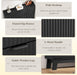 Sleek Black Entryway Shoe Cabinet With Organization