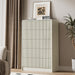 31.5" Wide Modern Curved 5 Drawer Dresser，Beige