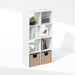 White Eight Cube Contemporary Horizontal Bookcase Storage