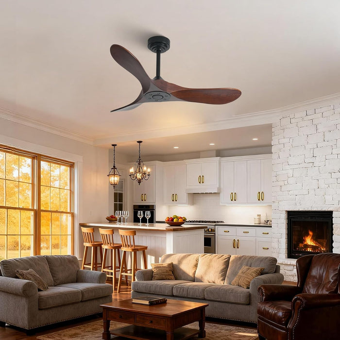 42 Inch Outdoor Smart Ceiling Fan With Voice Support