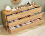 9 Drawer Dresser for Bedroom, 63" Wide Dressers & Chest of Drawers with Curved Profile Design, Wood Closet Storage Dressers Organizer for Bedroom, Living Room, Natural