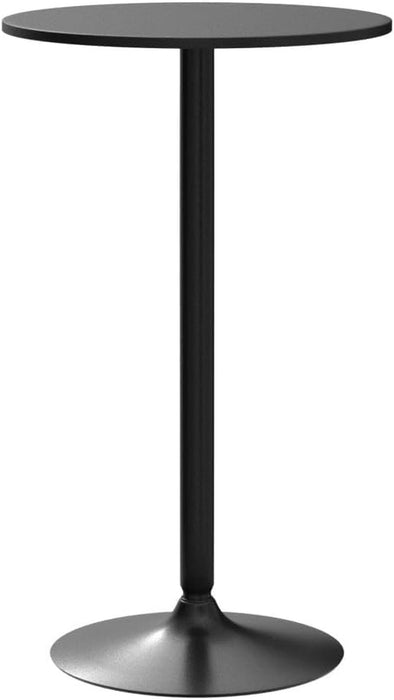 6-Pack 2-In-1 Bar Table with Detachable Pole, Metal Base, 24" round Top, 40"/22" Two Convertible Height, Cocktail Table, Coffee Table, Pub Table for Dining Room, Restaurant, Kitchen, Black
